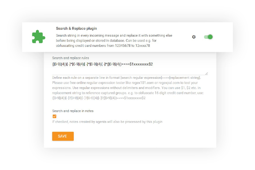 Otsingu ja asendamise funktsioon LiveAgentis