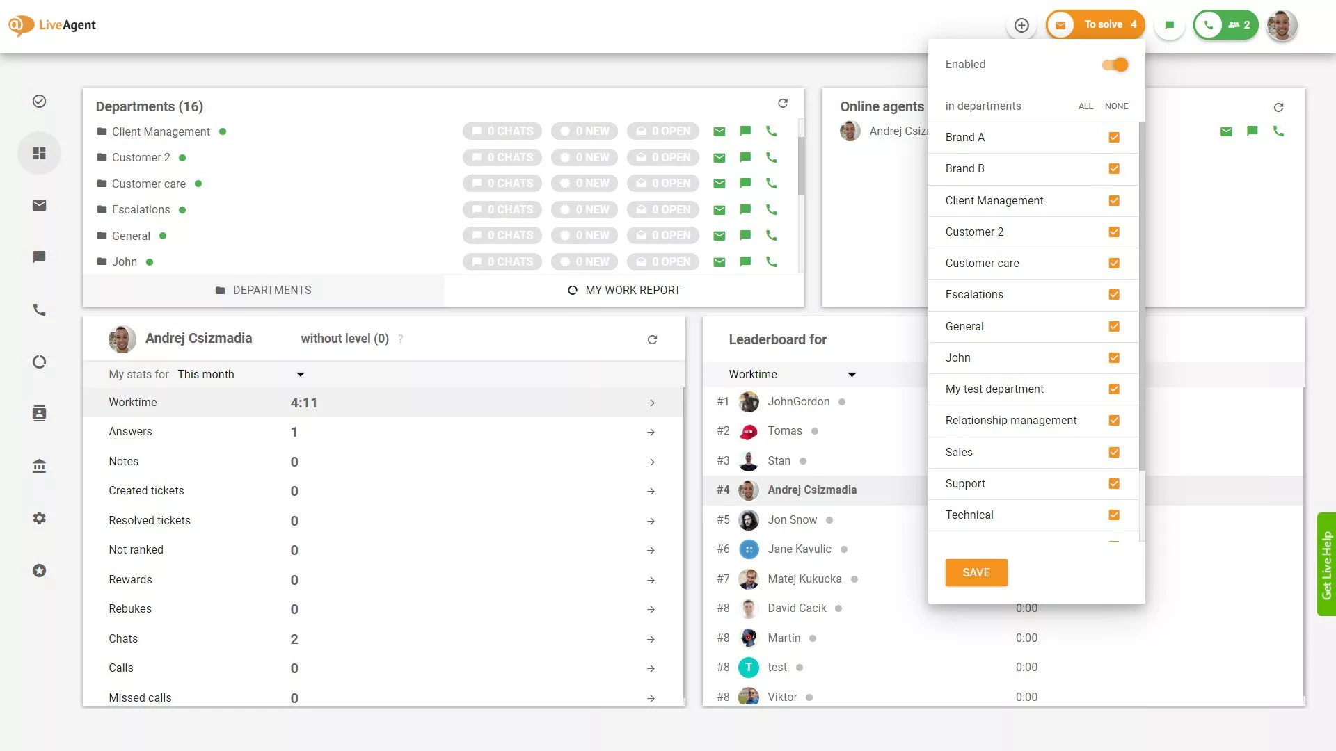 Lahendamise piletite osakonna valik