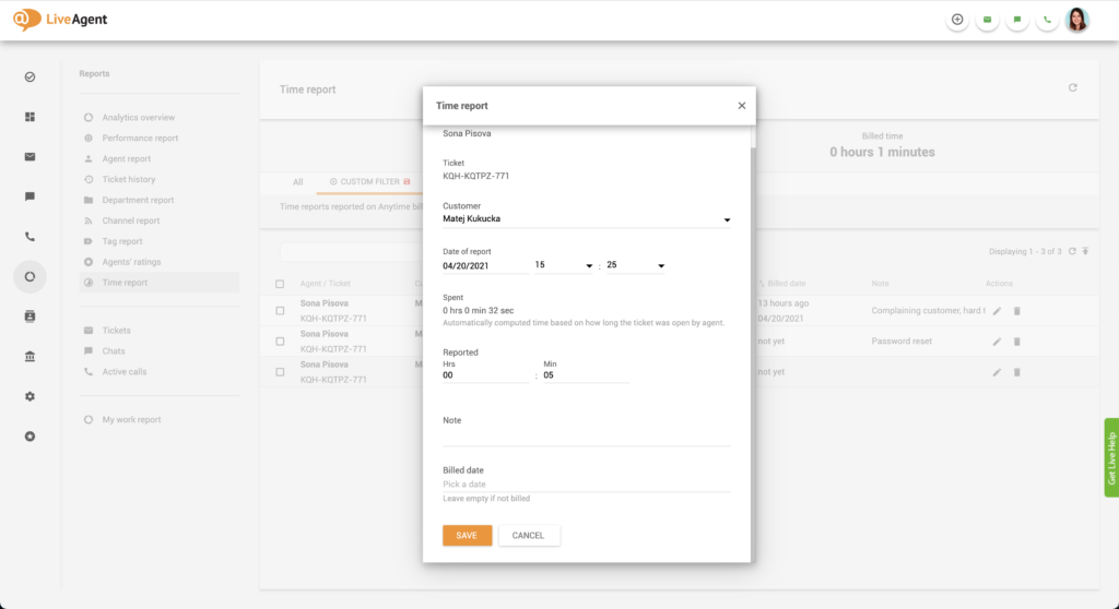 Arveldatava aja konfigureerimine