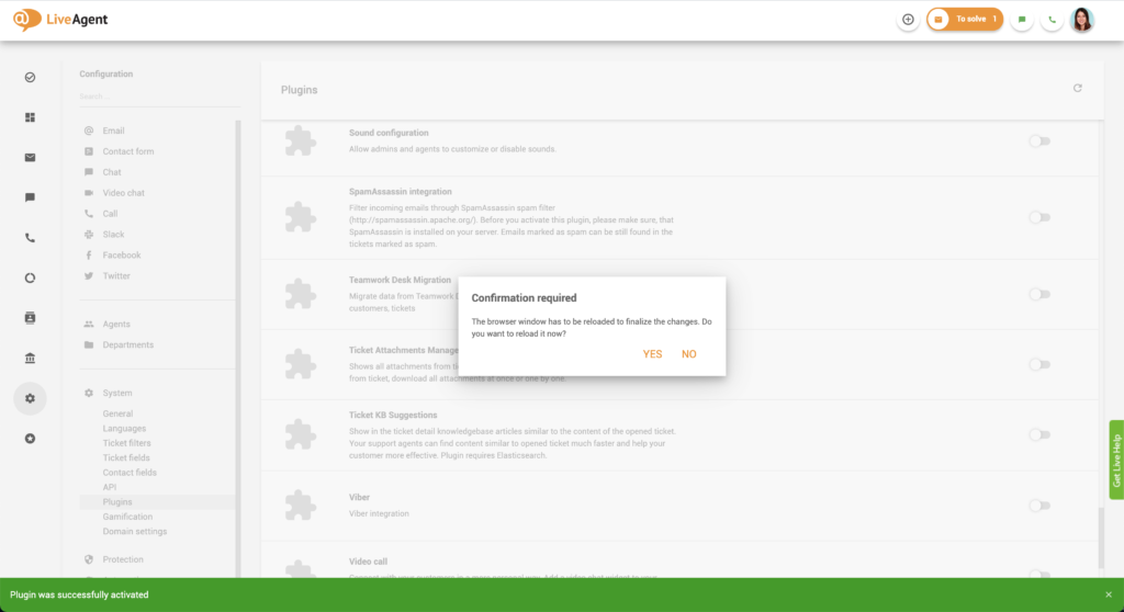 Uuesti laadimise kinnitamine