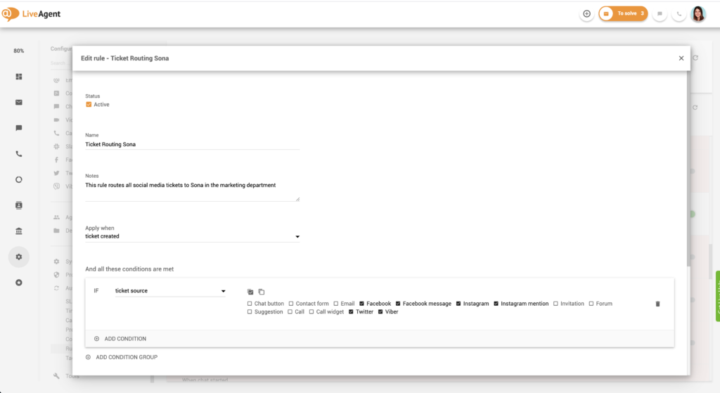 Piletite marsruutimise reeglite seadistamine - 1. osa