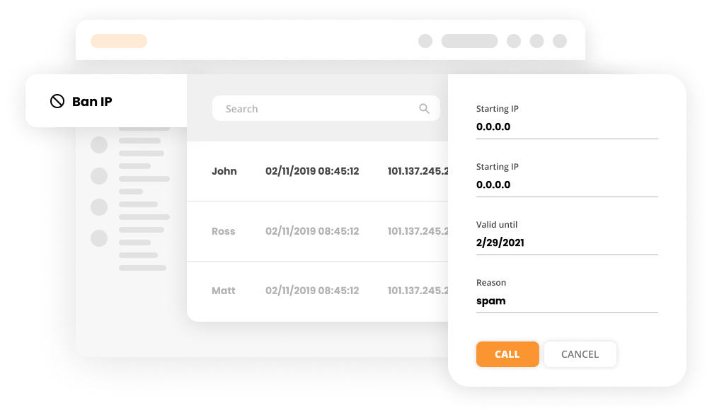 IP-de blokeerimine liides LiveAgent'is