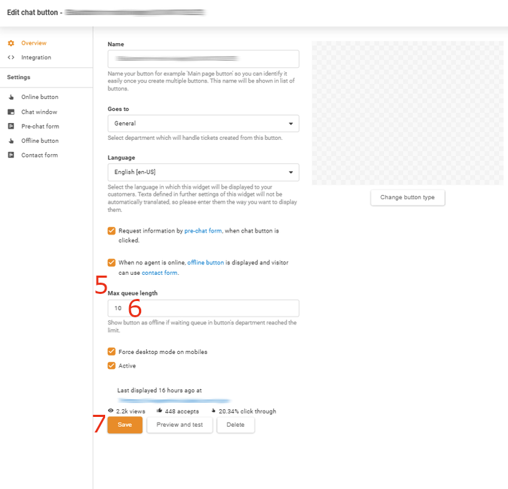 Maksimaalse järjekorra pikkuse muutmine 10-ks LiveAgentis
