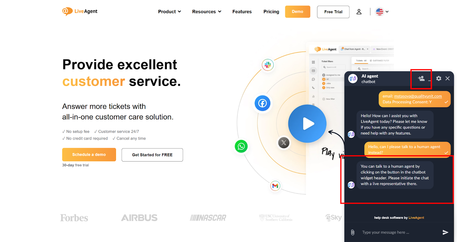 AI Chatboti funktsioonid