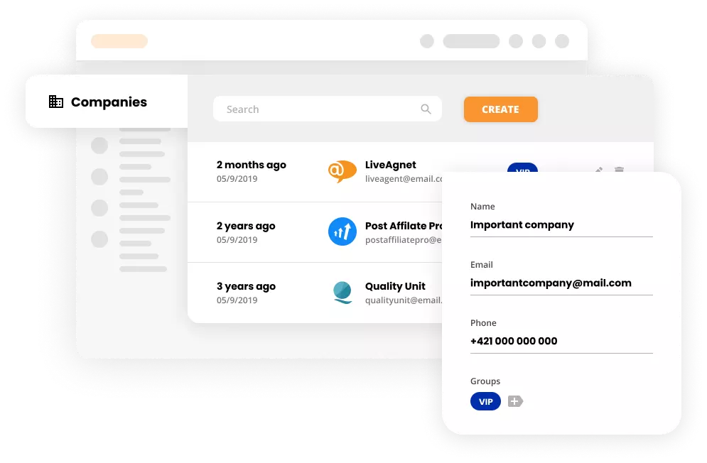 Ettevõtete funktsiooni maquette