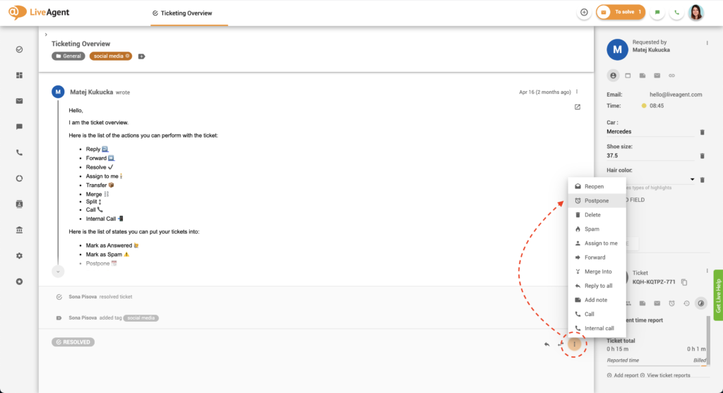 Pileti edasi lükkamine