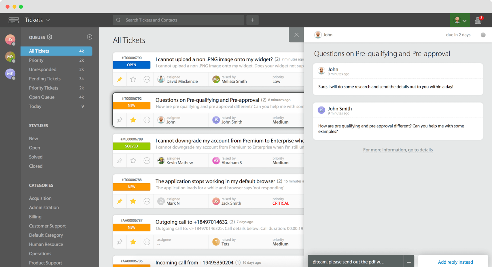 HappyFoxi kasutajaliides