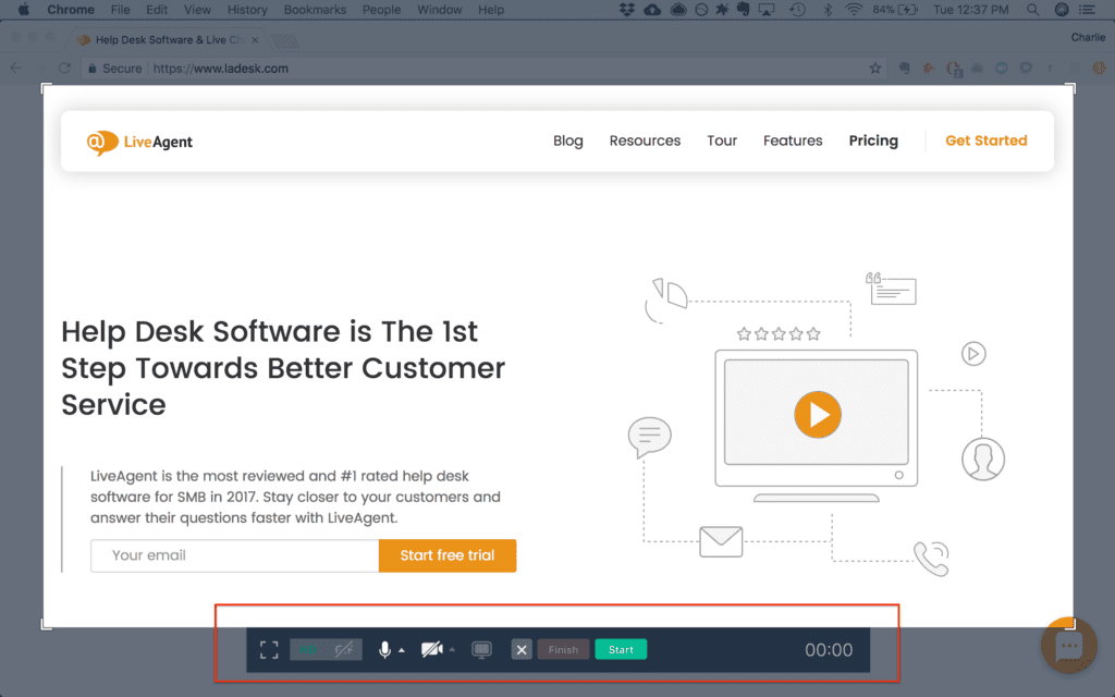 CloudAppi ekraani salvestamise funktsioon