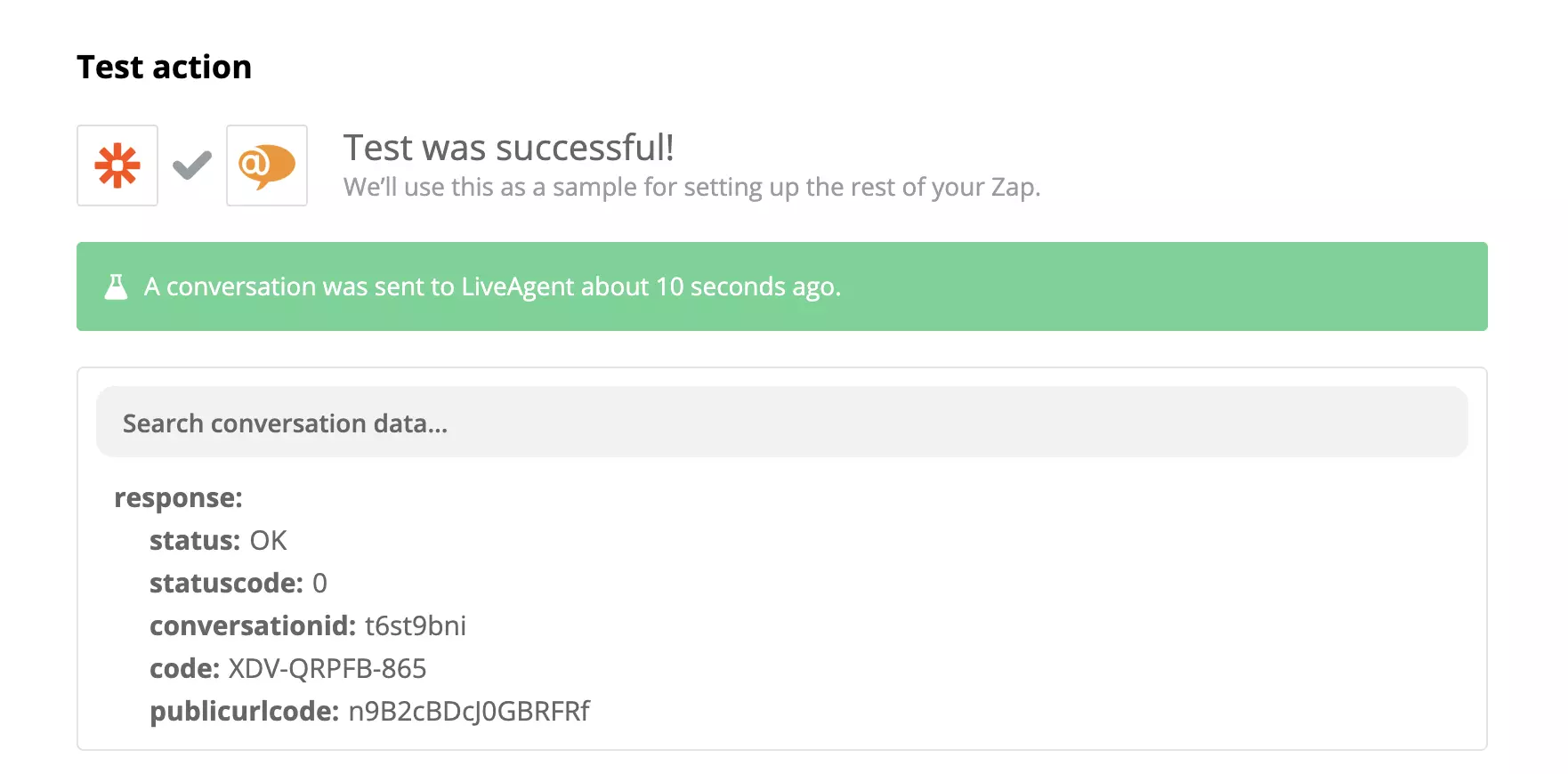 Stripe ja LiveAgent integratsioon edukas test