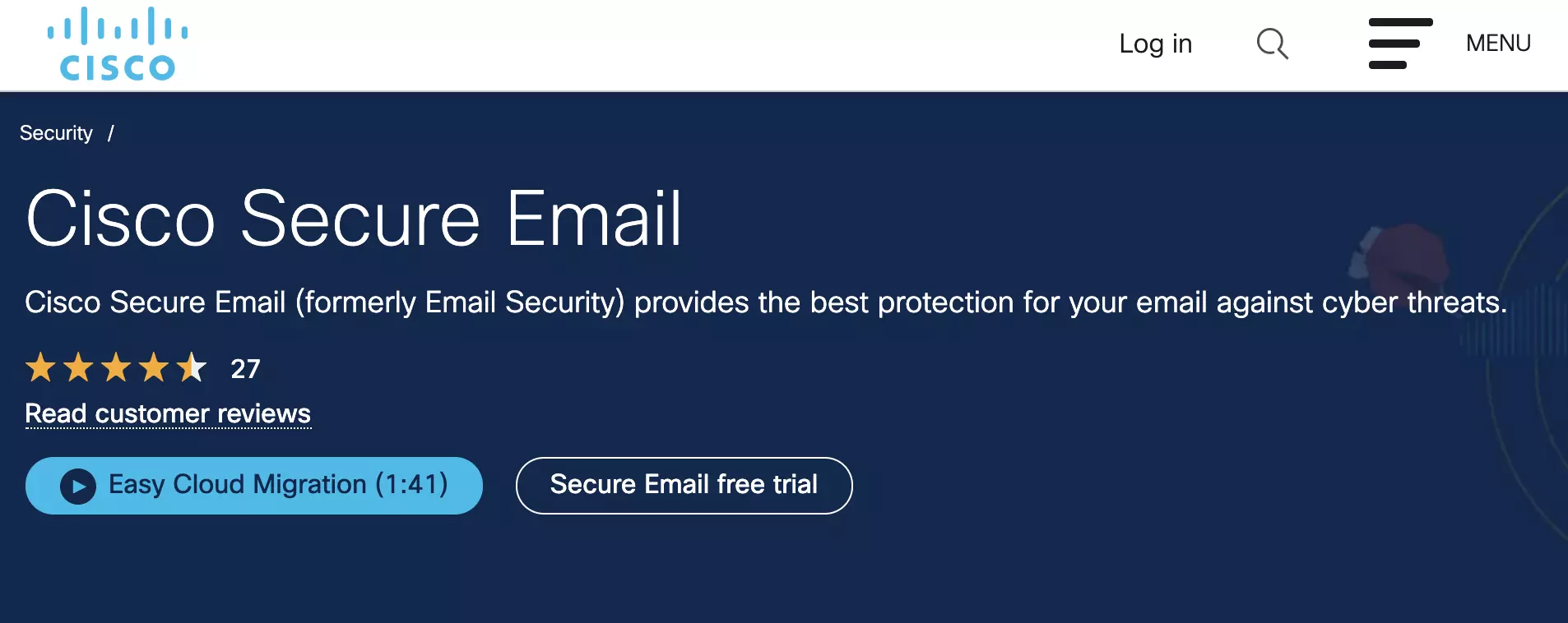 Cisco Secure Email veebisait