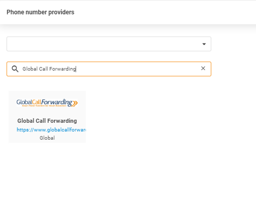 Global Call Forwarding pakkuja