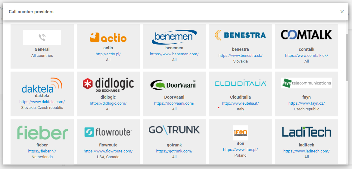 Magenta VoIP integratsioon LiveAgentiga