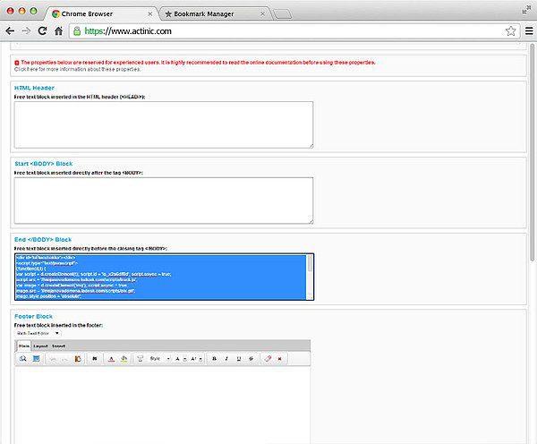 Oxatis LiveAgenti integreerimise seadistamine