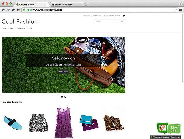 Bigcommerce'i otsevestlus LiveAgenti integratsioon