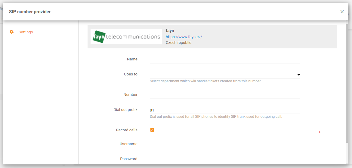 Fayn integratsioon LiveAgentis