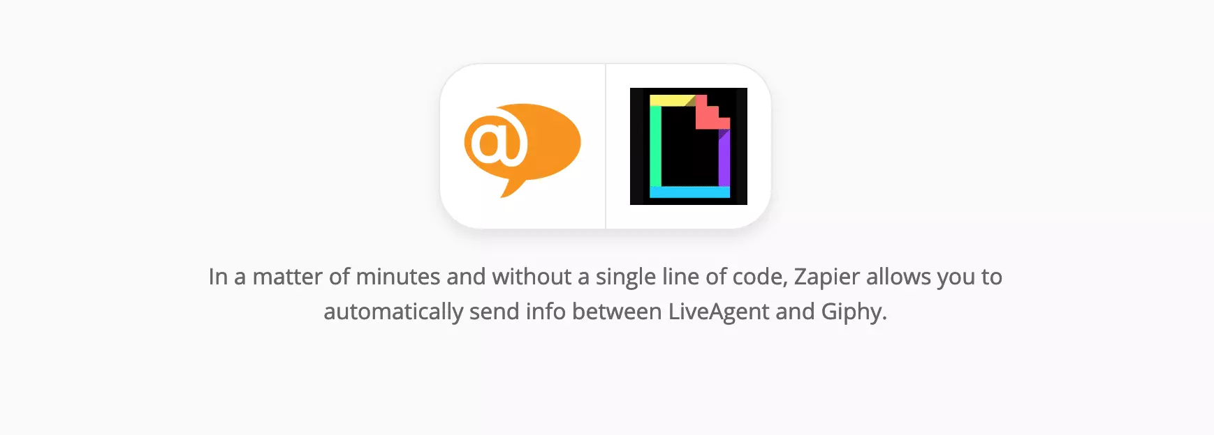 LiveAgent ja Giphy integratsioon Zapier'is