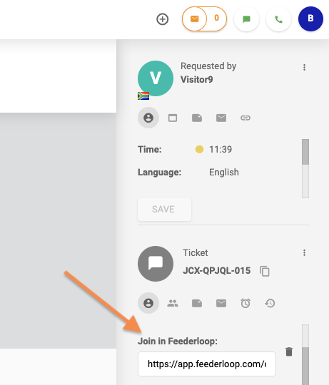 LiveAgent Feederloop integreerimine piletis