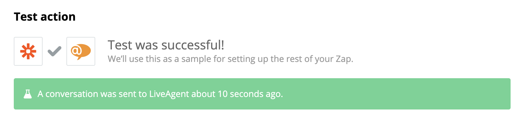 Õnnestunud ShipStationi ja LiveAgenti integratsiooni test