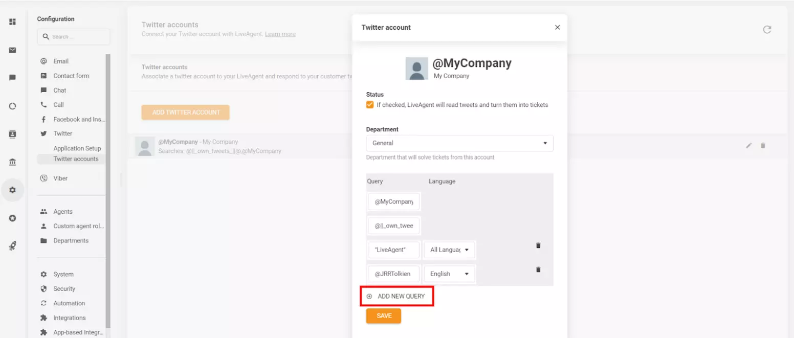 Kuidas määrata parameetreid ja kohandada, millised säutsud (postitused) piletiteks muuta