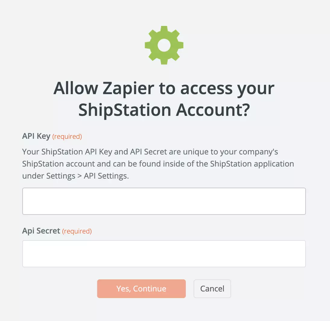 ShipStationi API seaded