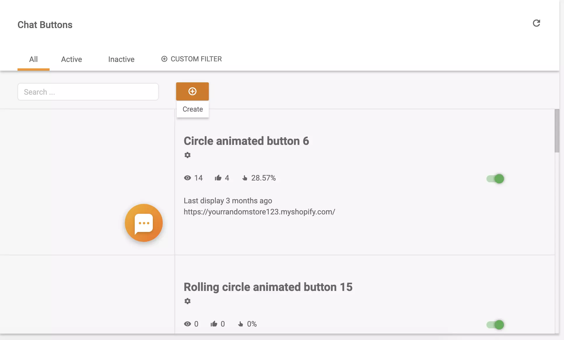 Vestlusnupu loomine LiveAgentis, et hiljem kasutada Silverstripe'is