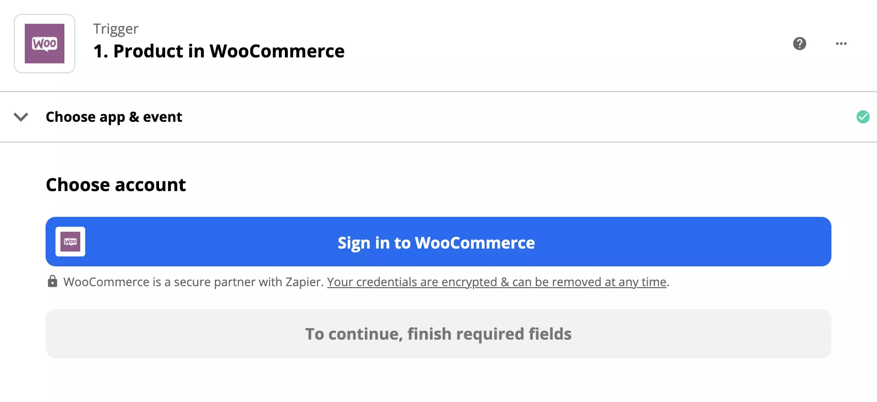 WooCommerce käivitaja seadistamine sisselogimise valikuga