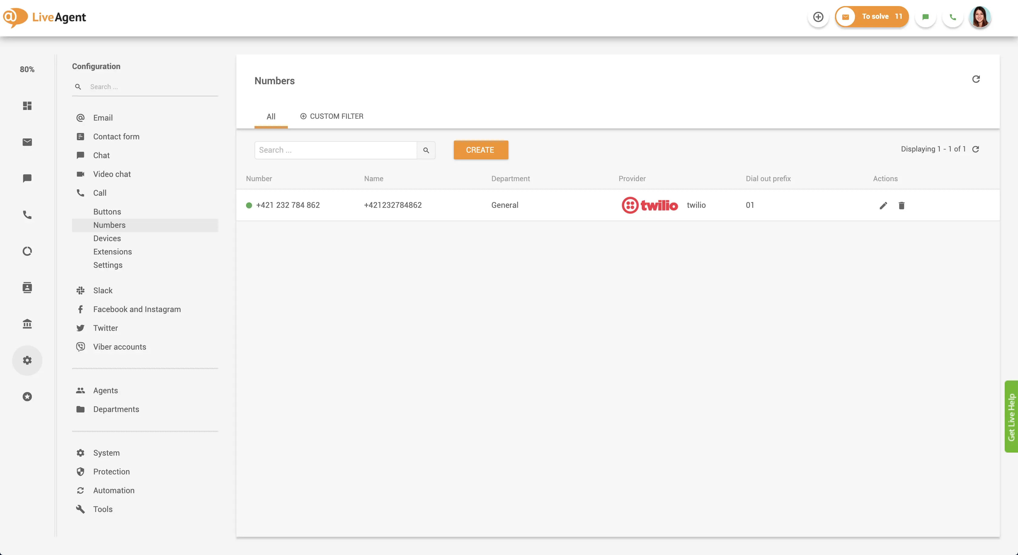 Telefoninumbri ühendamise liides