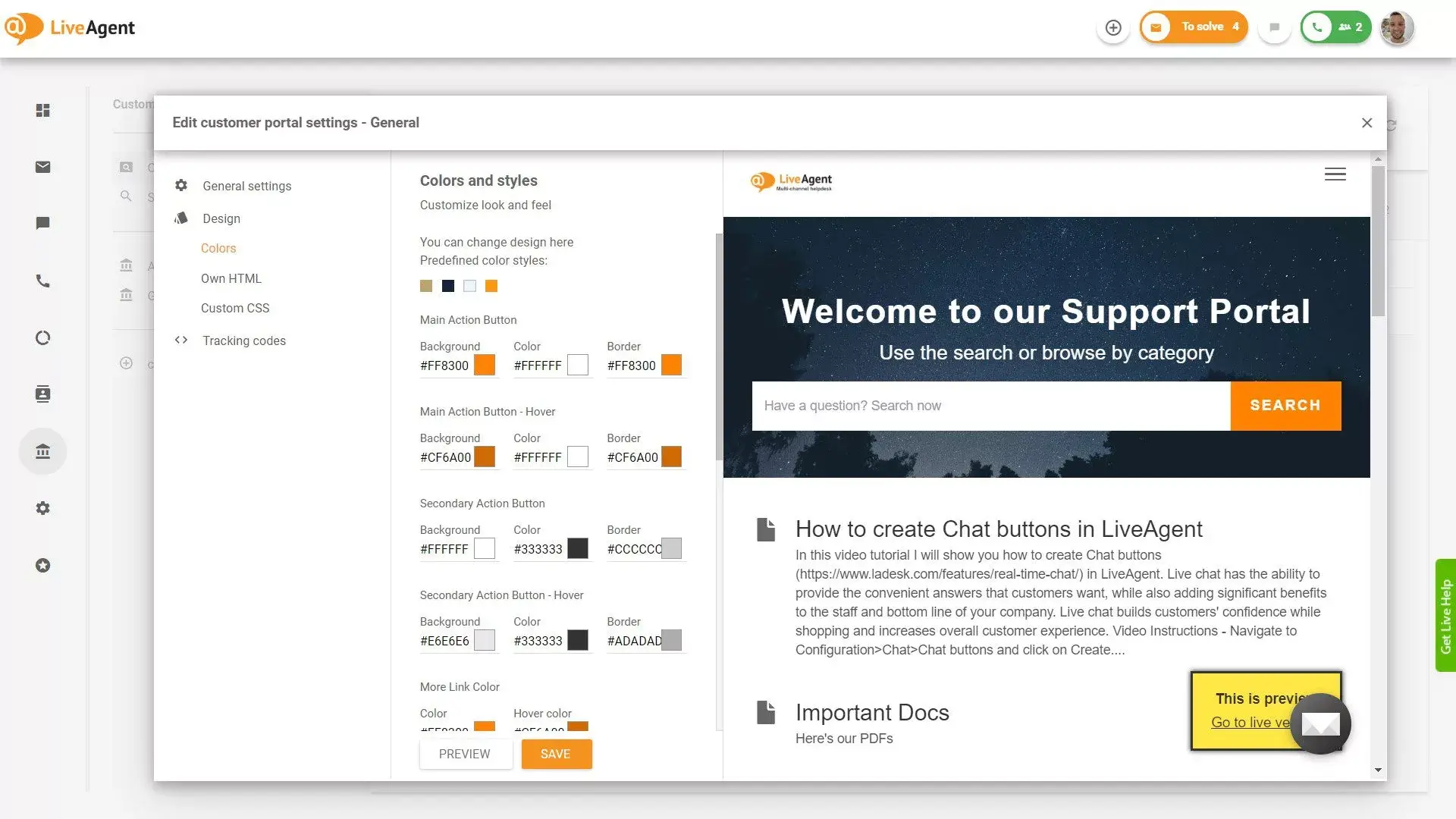 LiveAgenti teadmistebaas