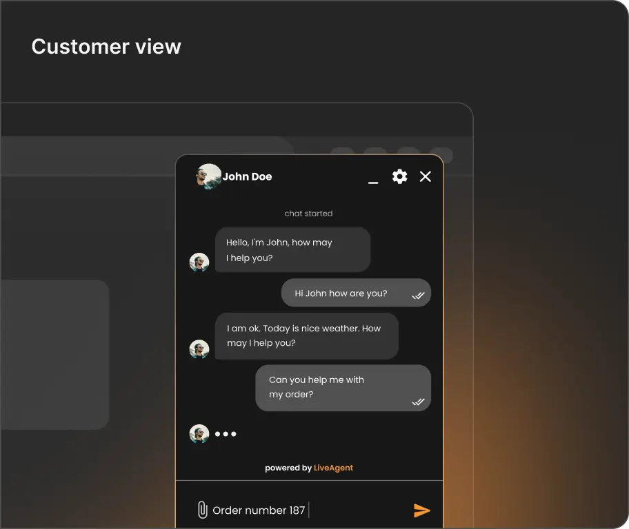Klient kasutab live chat tarkvaraa veebisaidil