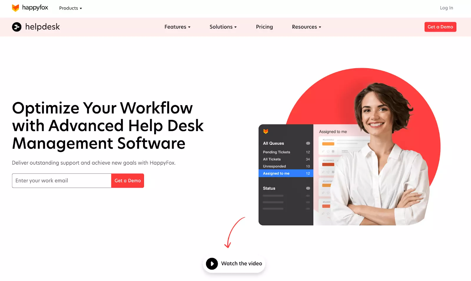 Happyfox abikeskuse piletisüsteemi koduleht