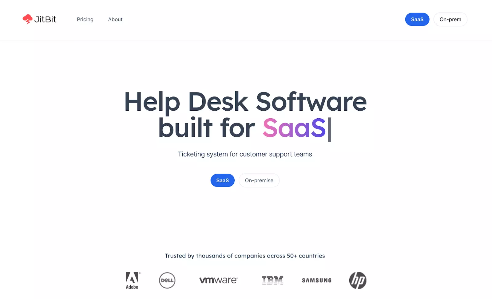 JitBit Helpdesk'i koduleht - Usaldusväärne ja tõhus alternatiiv Spiceworks'ile
