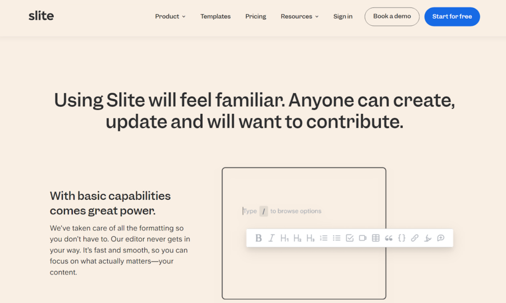 Slite teadmusbaasi koduleht