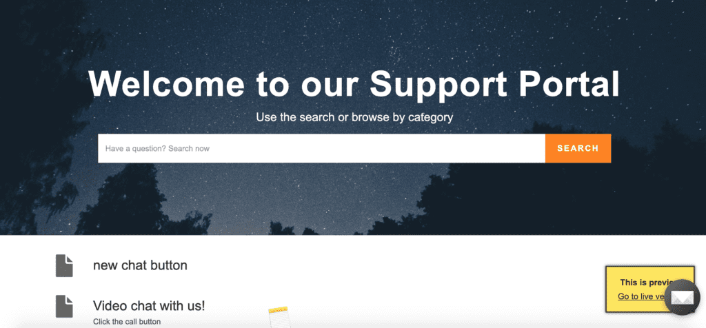 Näidis kliendi portaalist