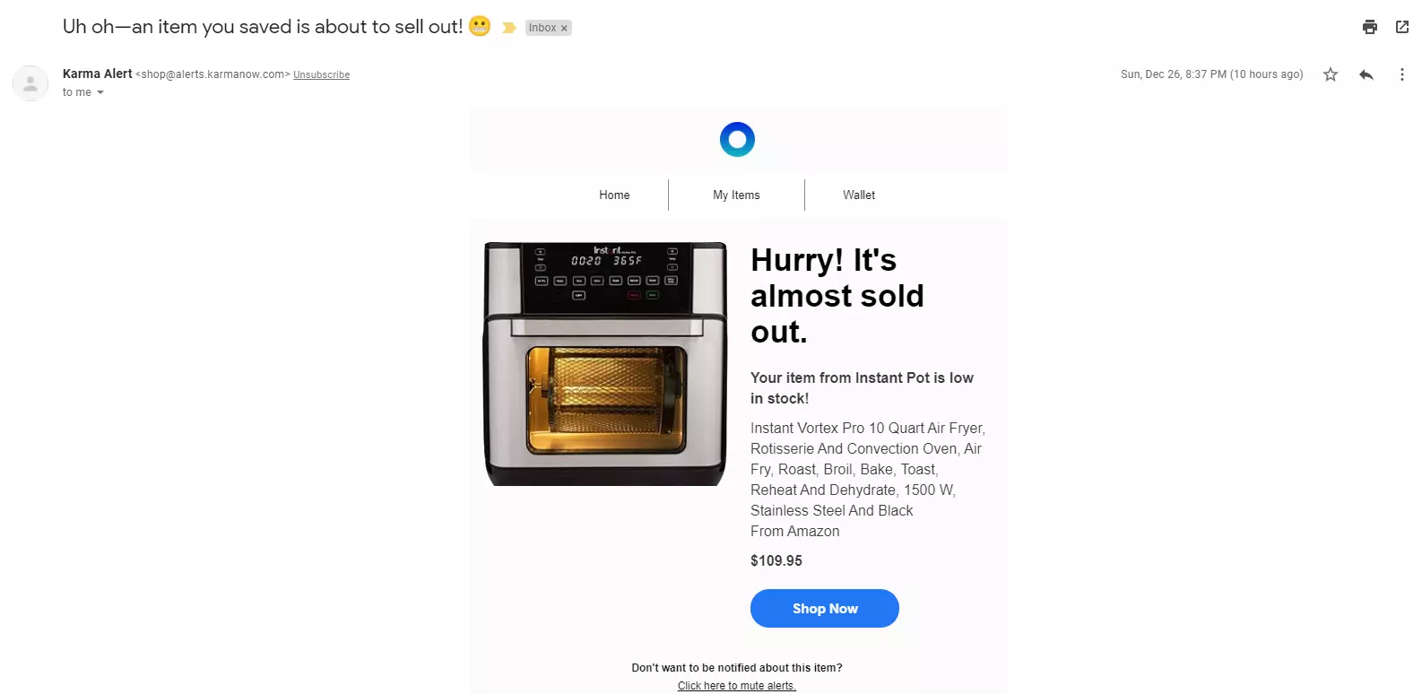 Karmanow viimase võimaluse e-kiri