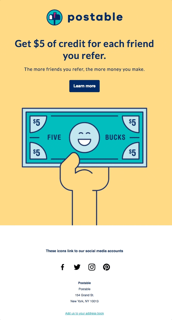 Referraali turundusprogrammi näide